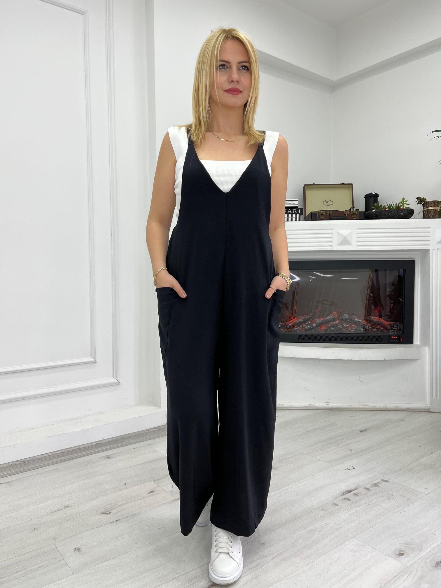 24849 Owersize Tulum SİYAH