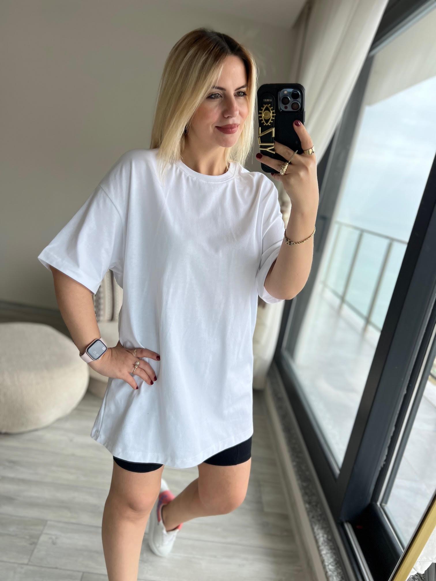30310 Pamuklu Owersize Tshirt