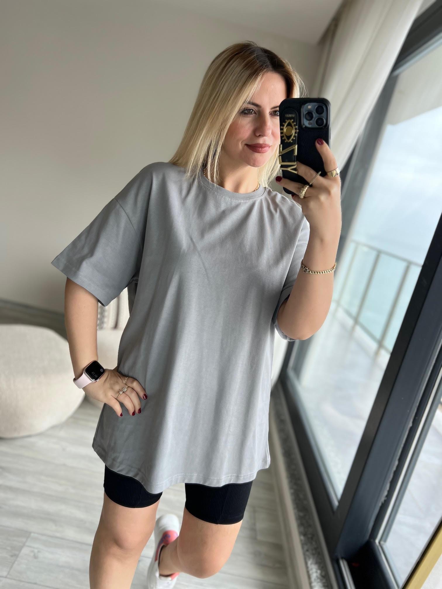 30310 Pamuklu Owersize Tshirt