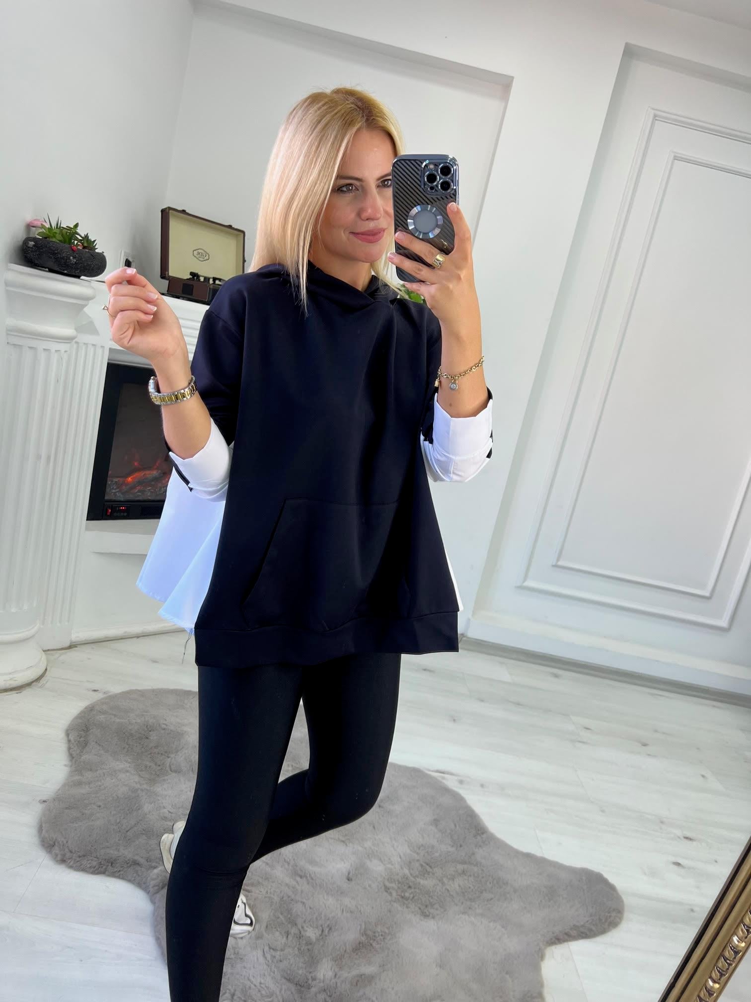 375 Kapüşonlu Sweat SİYAH