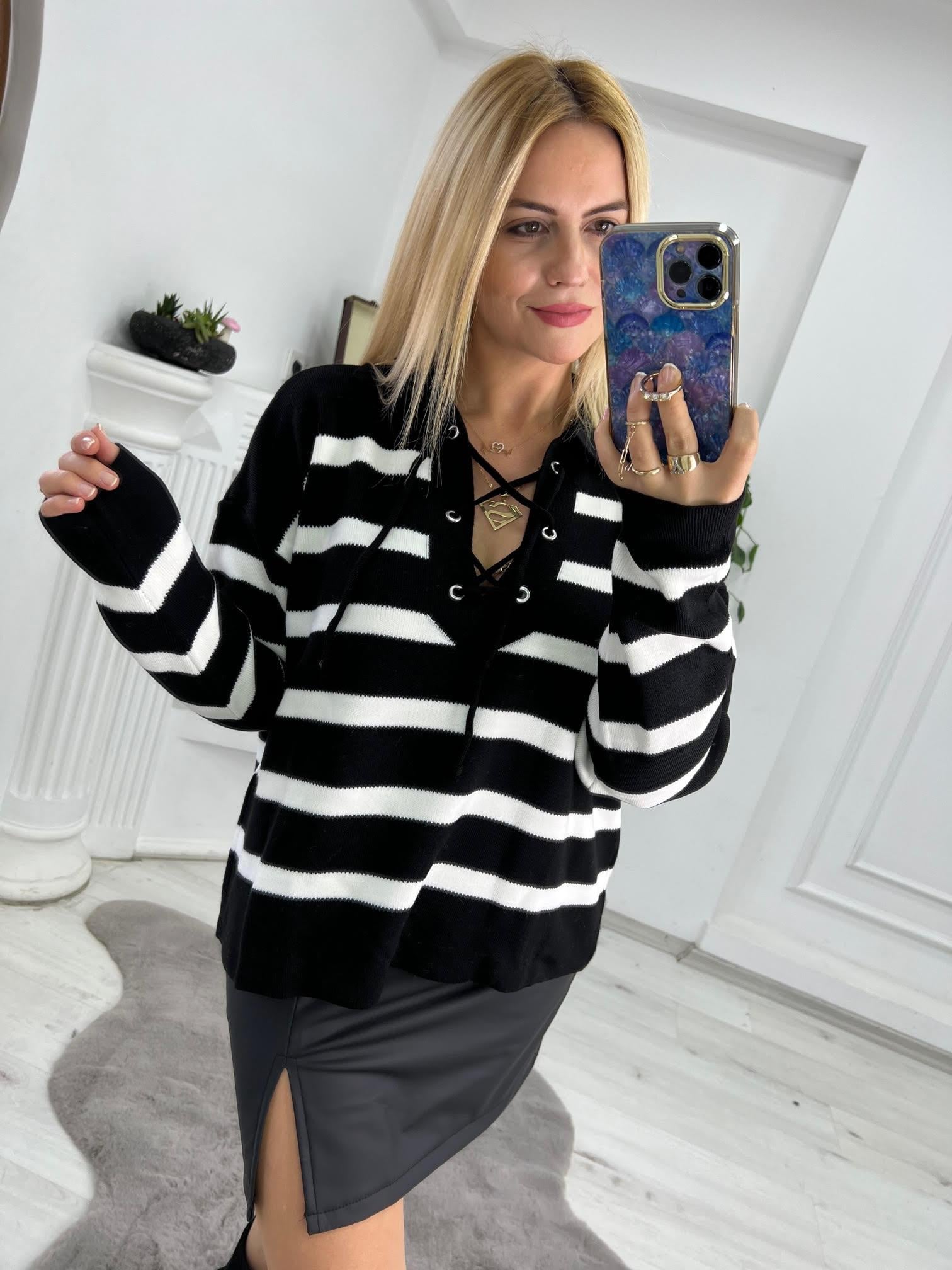 4068 Polo Yaka Triko SİYAH