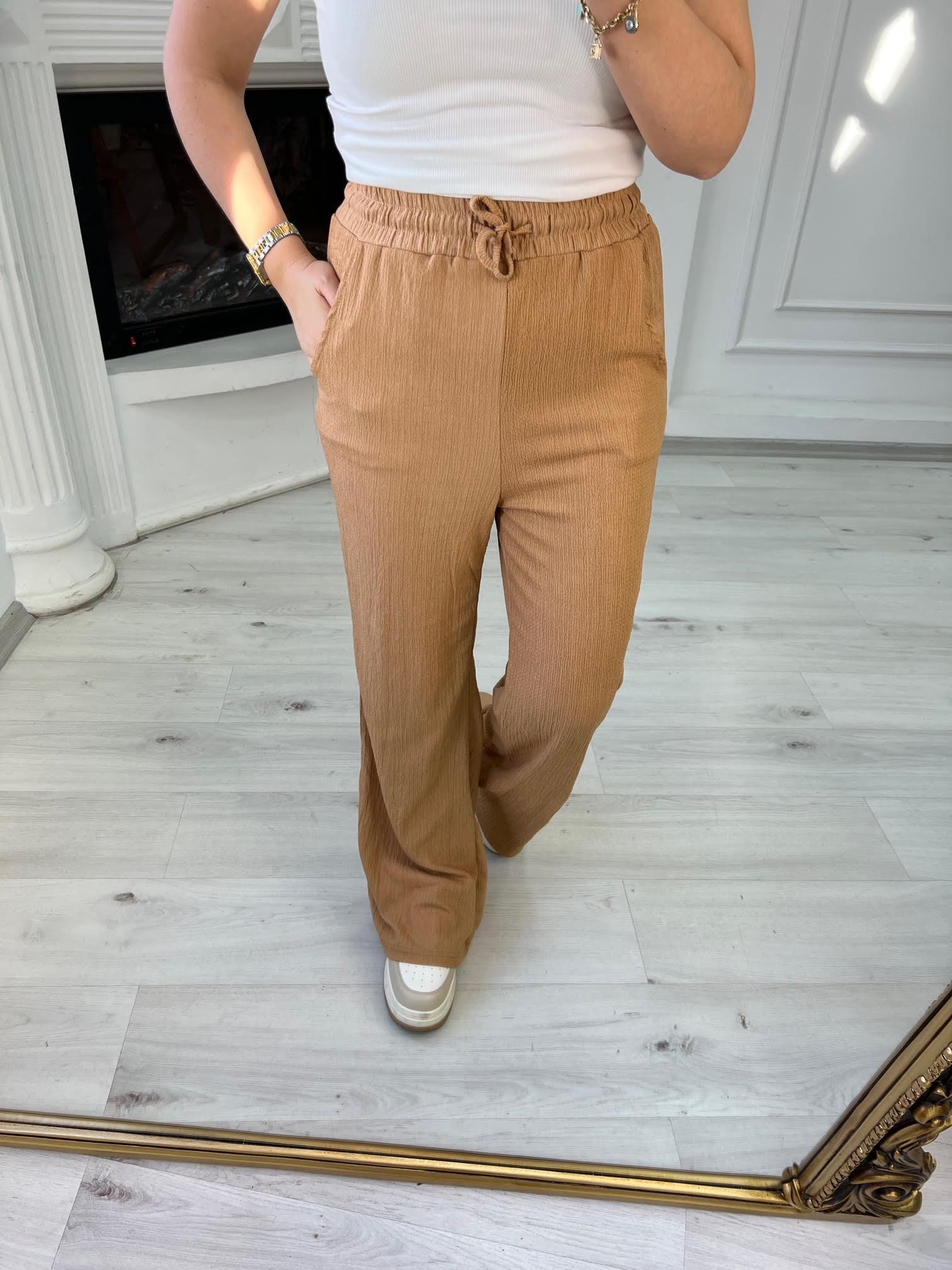 4131 Bel Kordonlu Pantolon CAMEL