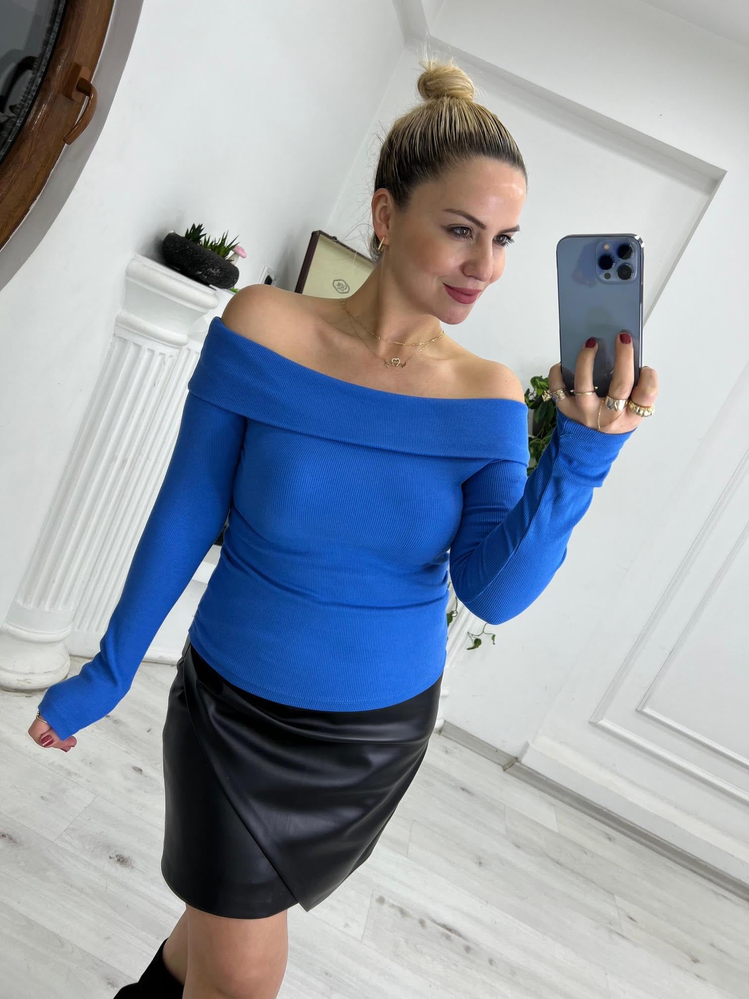 4987 Kaşkorse Bluz MAVİ