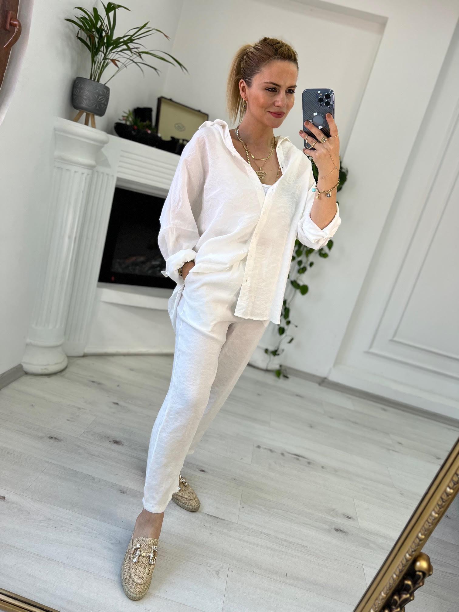50838 Gömlek Pantolon Takım BEYAZ