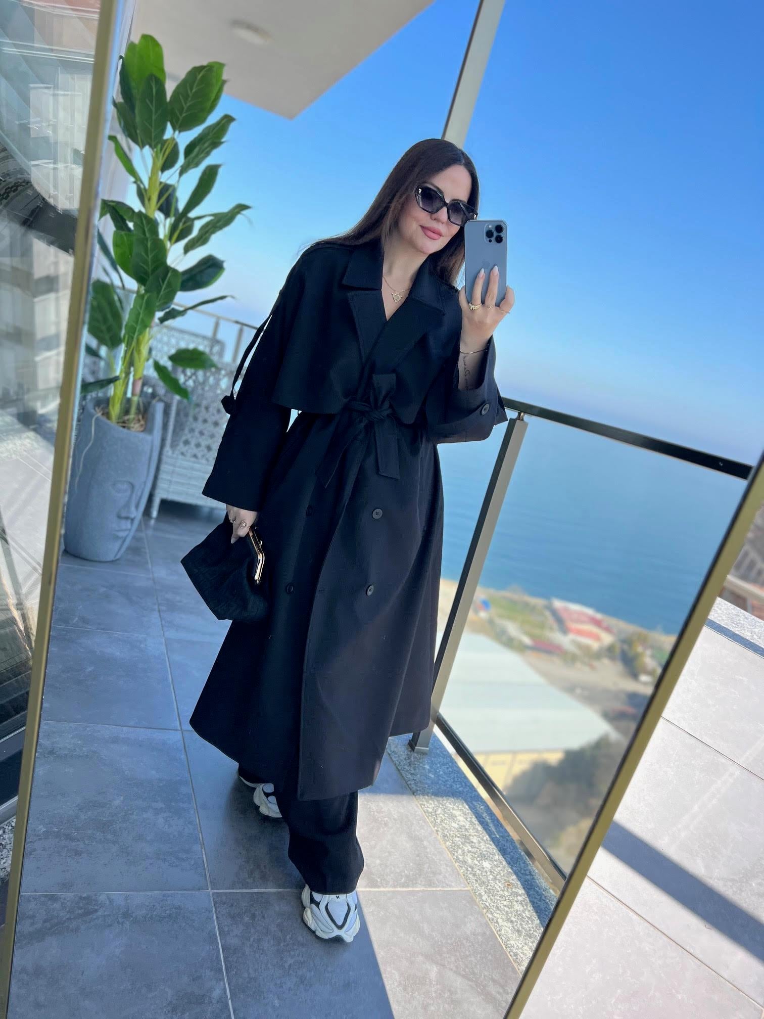 9476 Trench SİYAH