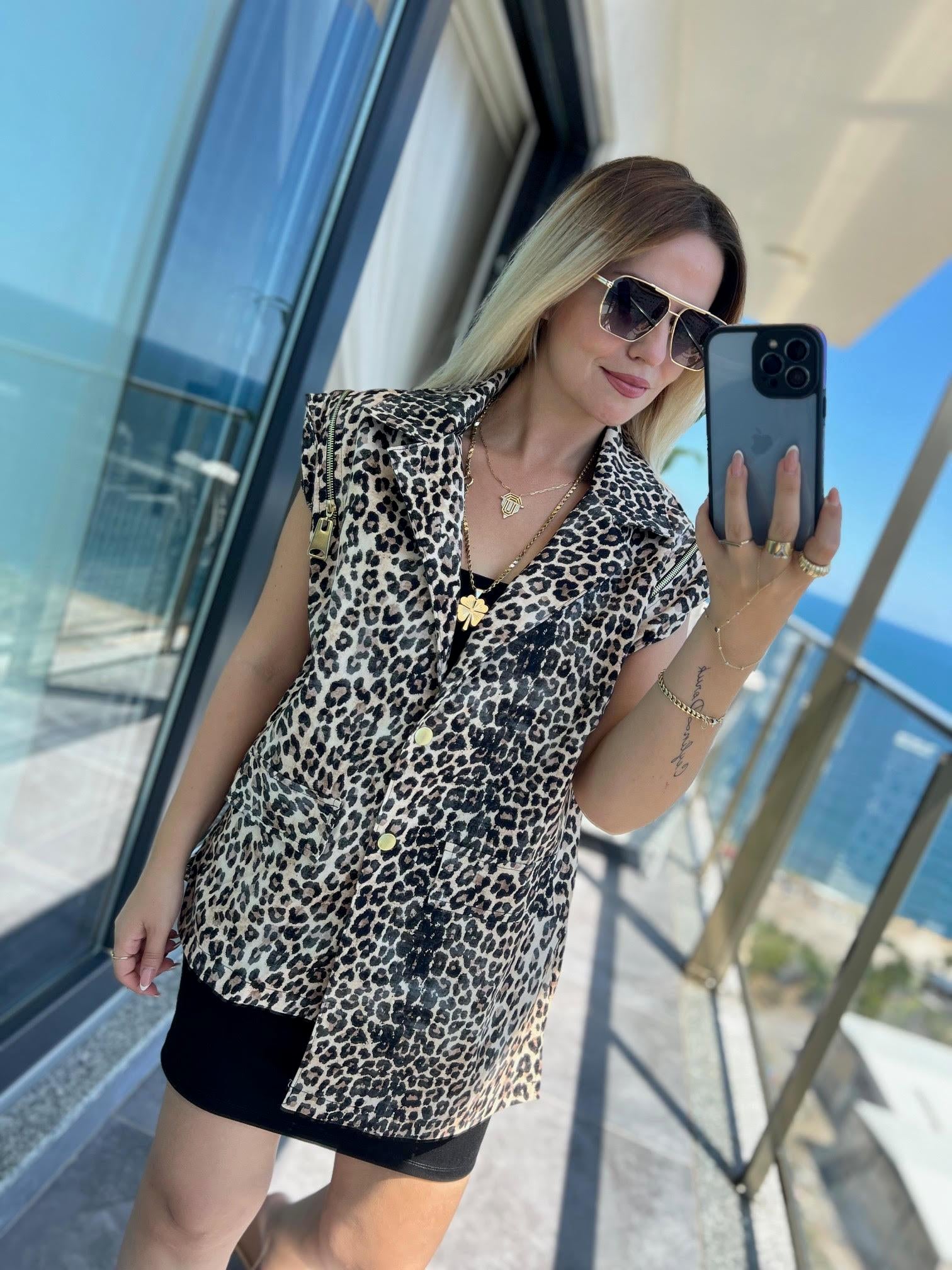 Bebe Leopar Yelek LEOPAR