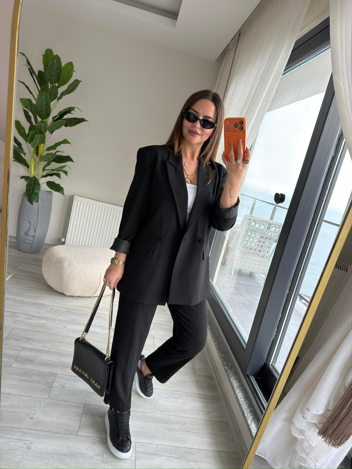 Pantalon Ceket Takım SİYAH