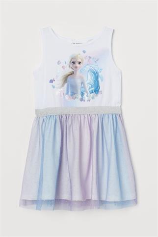 Elsalı Kız Çocuk Elbise