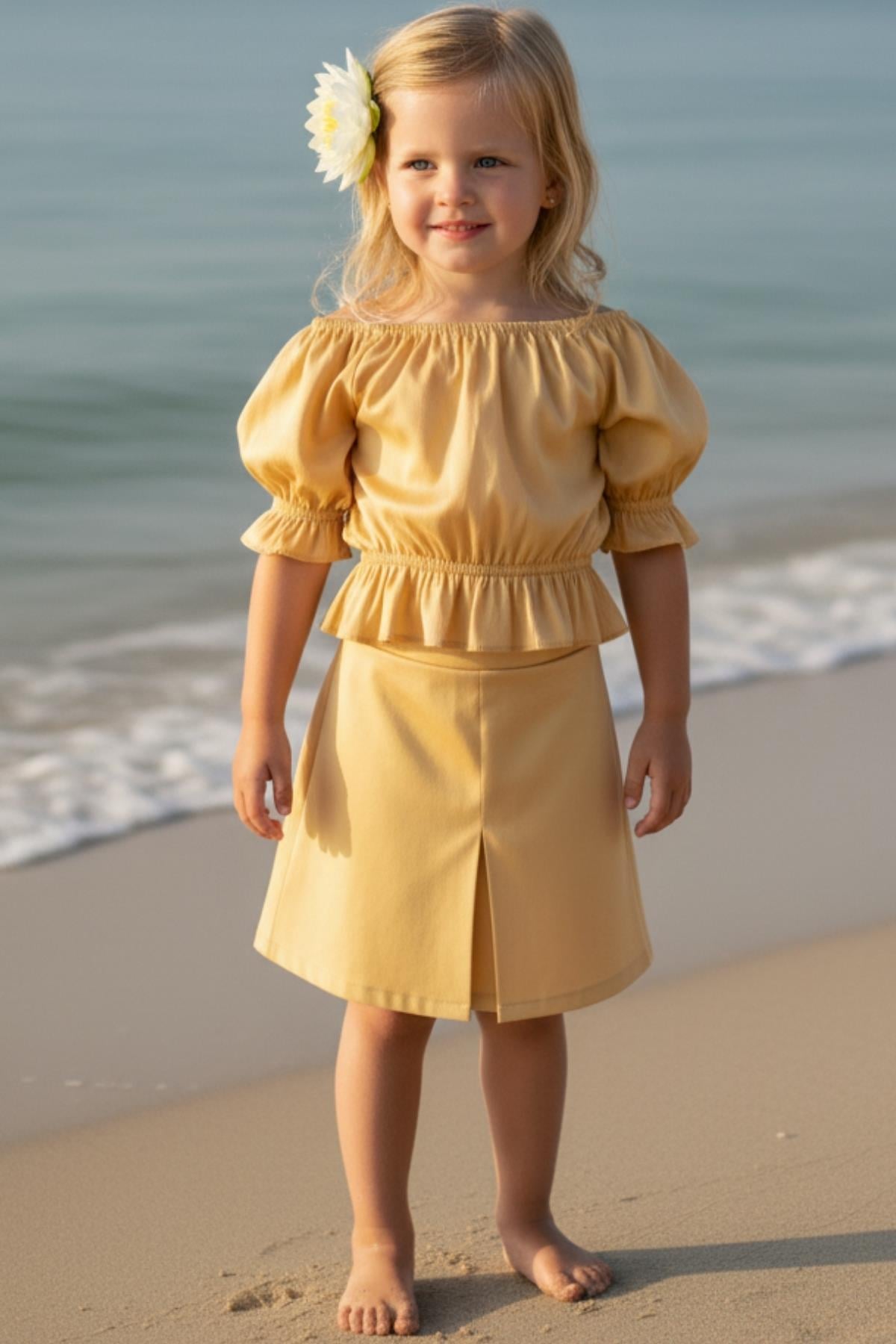Parla Kids Kız Çocuk Gold Etek Bluz Takım, Sets – Parla Kids resmi ürün görseli