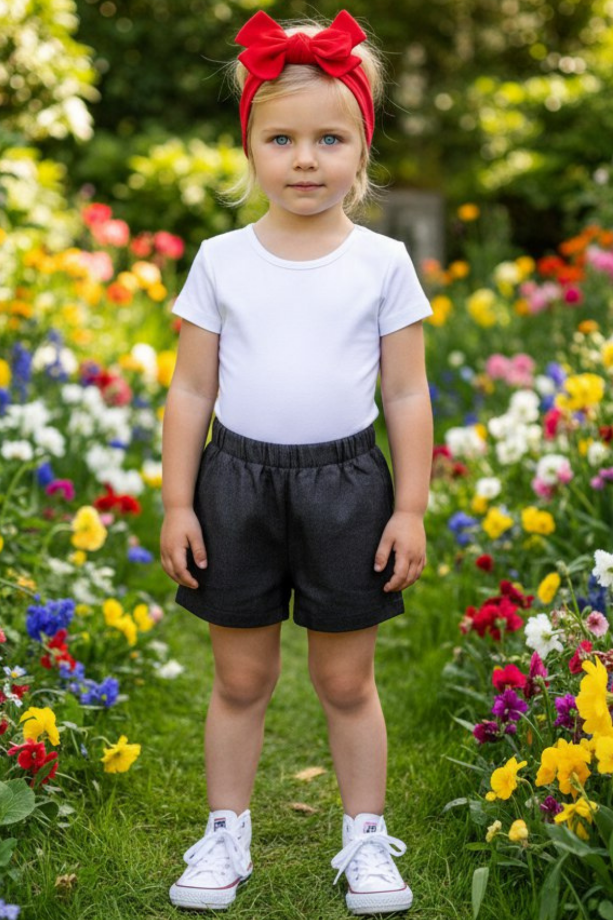 Parla Kids Kız Çocuk Lacivert Jean Şort,  – Parla Kids resmi ürün görseli