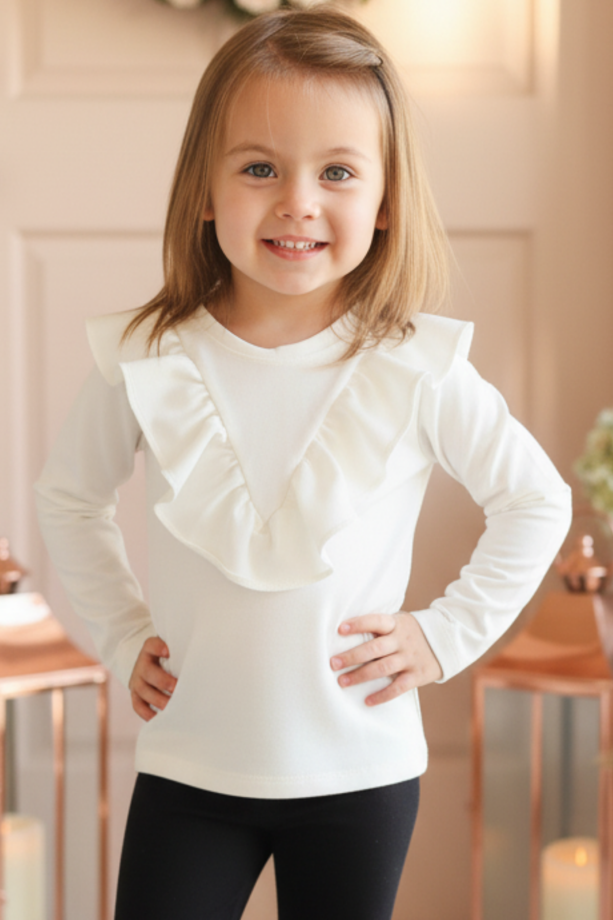 Parla Kids Kız Çocuk Snowy Bisiklet Yaka Body Toka Takım, Üst Giyim – Parla Kids resmi ürün görseli
