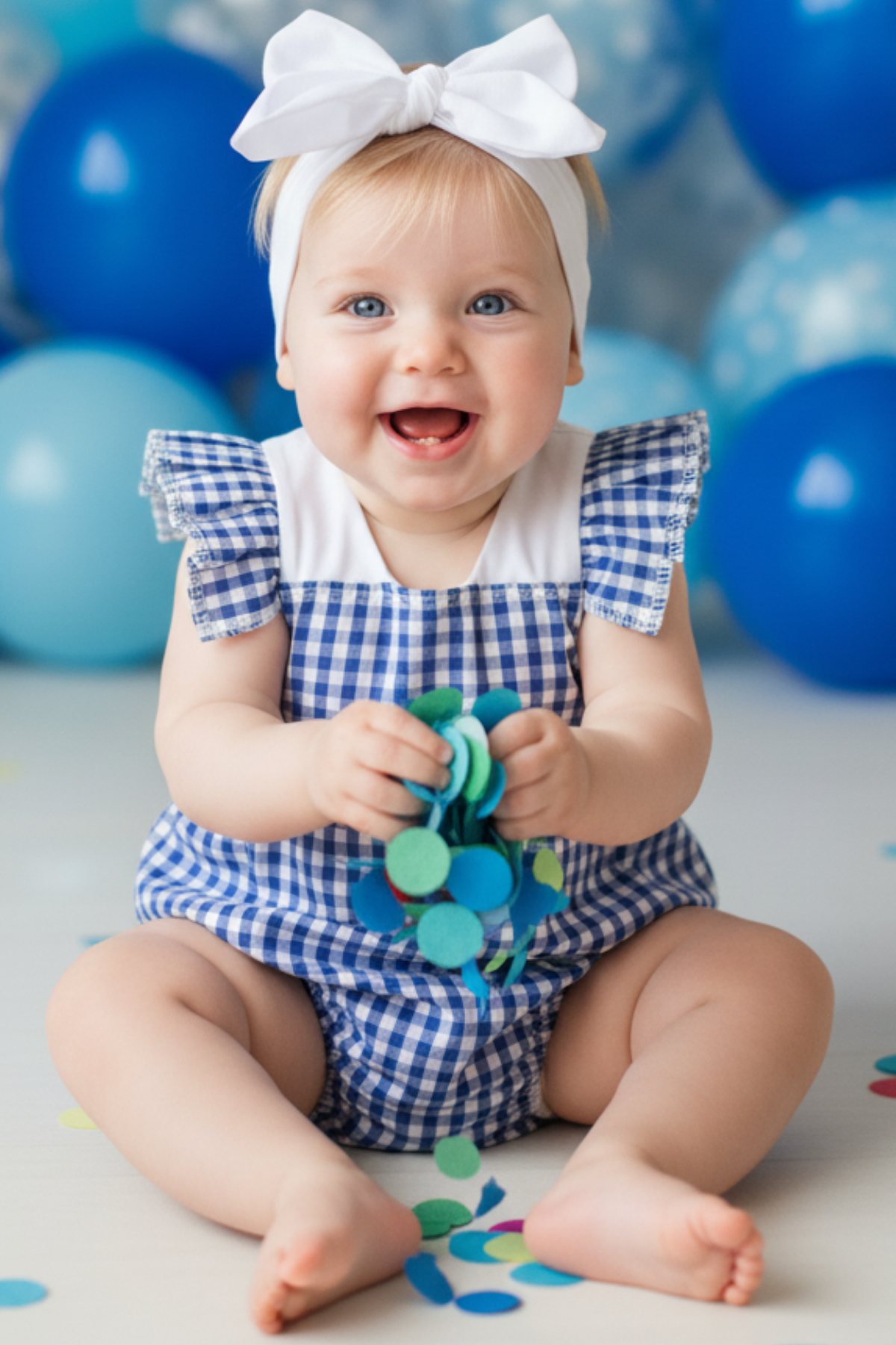 Parla Kids Kız Bebek Rare Pamuklu Pötikare Salopet Bandana Takım, Tulum/Salopet – Parla Kids resmi ürün görseli
