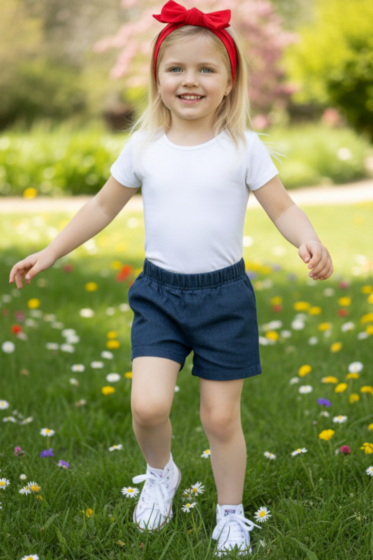Parla Kids Kız Çocuk İndigo Jean Şort,  – Parla Kids resmi ürün görseli