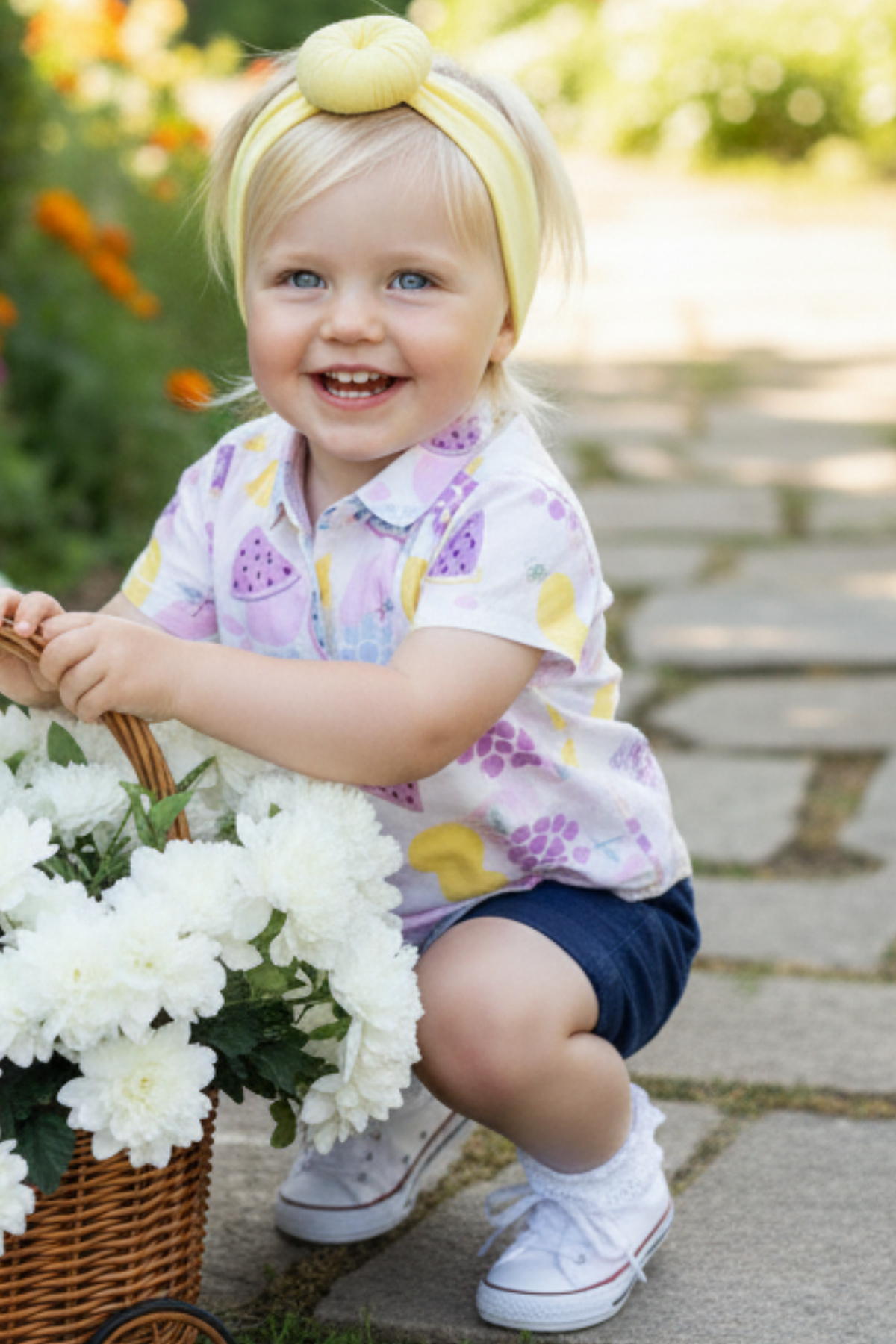Parla Kids Kot Şort Karpuz Desenli Gömlek Bandana Takım,  – Parla Kids resmi ürün görseli