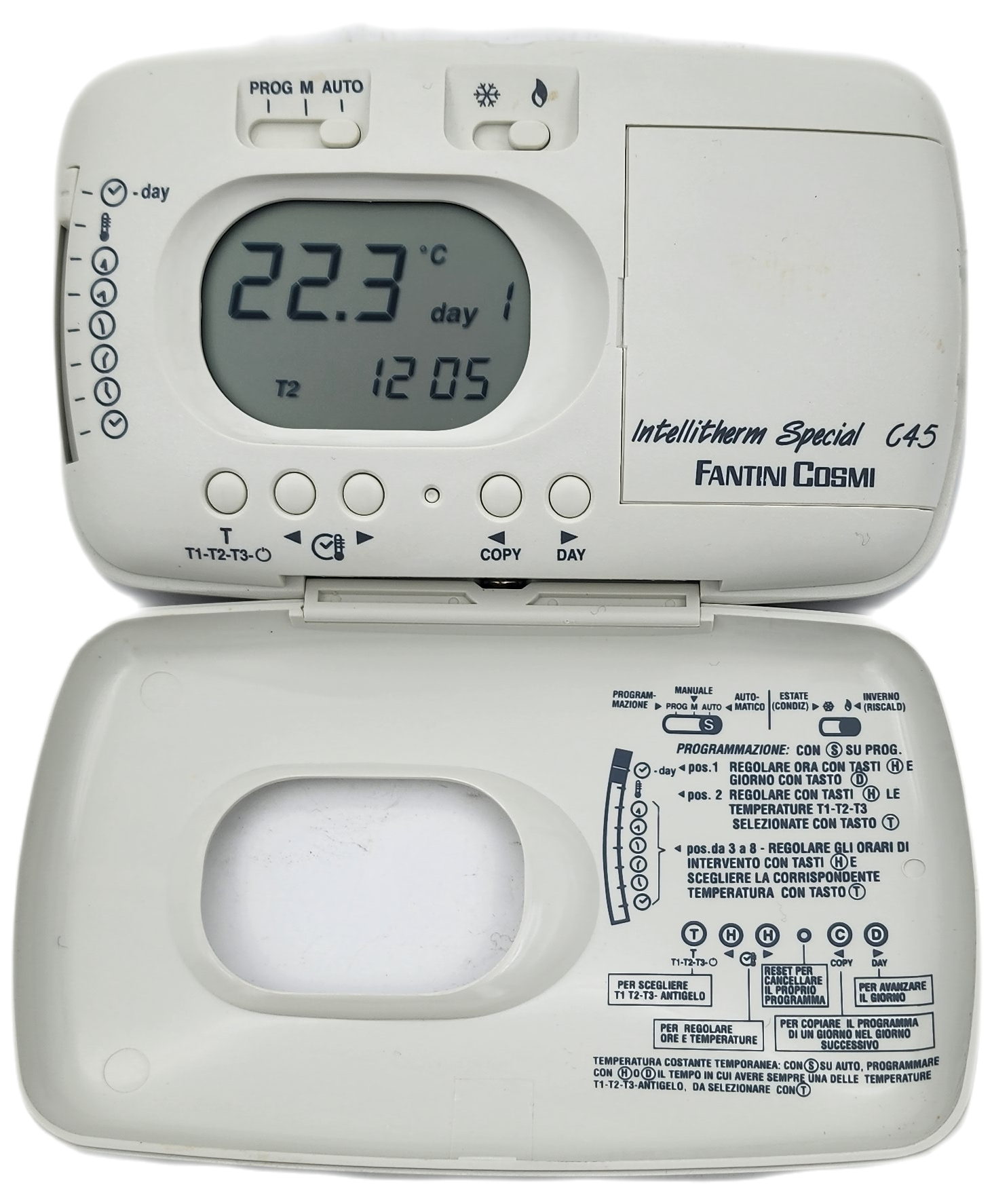 FANTİNİ HAFTALIK PROGRAMLI KABLOLU ODA TERMOSTATI