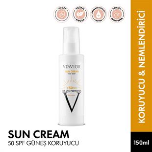 Sun Cream 50 SPF Güneş Koruyucu Yüz ve Vücut Kremi 150 ml