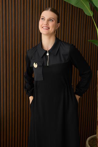 Müsemma Büyük Beden Beniz Elbise 26KELB-MUS0005