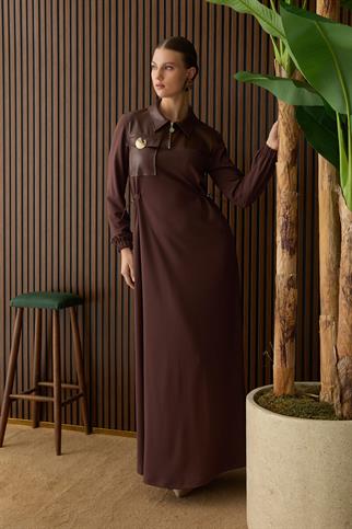 Müsemma Büyük Beden Beniz Elbise 26KELB-MUS0005