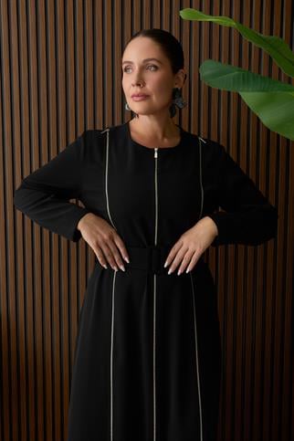 Müsemma Büyük Beden Bensu Elbise 26KELB-MUS0013