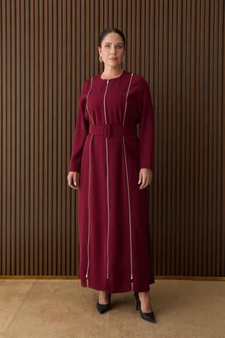 Müsemma Büyük Beden Bensu Elbise 26KELB-MUS0013