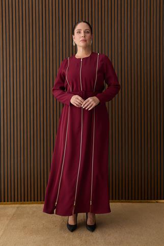 Müsemma Büyük Beden Bensu Elbise 26KELB-MUS0013