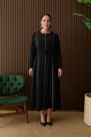 Müsemma Büyük Beden Bensu Elbise 26KELB-MUS0013