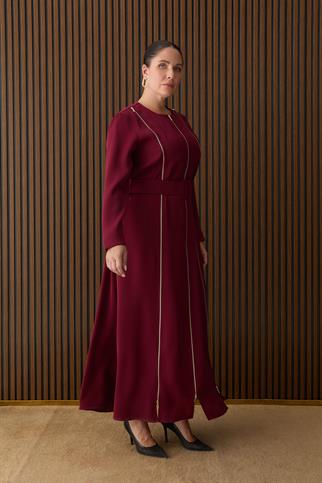 Müsemma Büyük Beden Bensu Elbise 26KELB-MUS0013