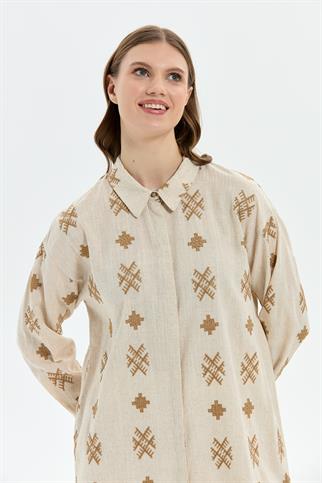 Müsemma Büyük Beden Bersu Gömlek 25YGML-MUS0006