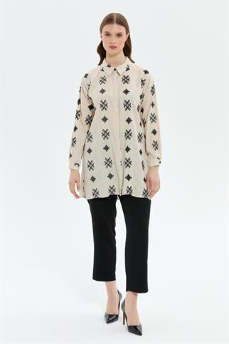 Müsemma Büyük Beden Bersu Gömlek 25YGML-MUS0006