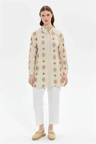 Müsemma Büyük Beden Bersu Gömlek 25YGML-MUS0006