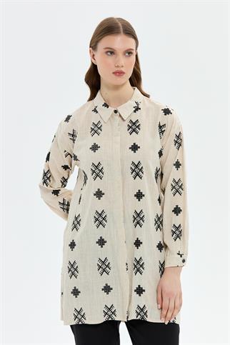 Müsemma Büyük Beden Bersu Gömlek 25YGML-MUS0006