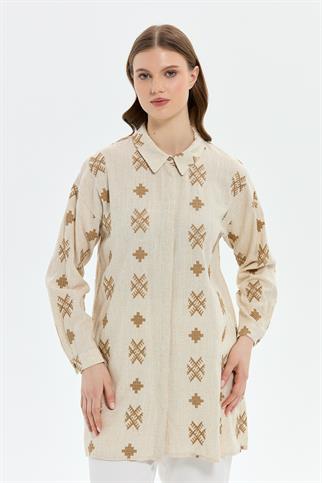 Müsemma Büyük Beden Bersu Gömlek 25YGML-MUS0006