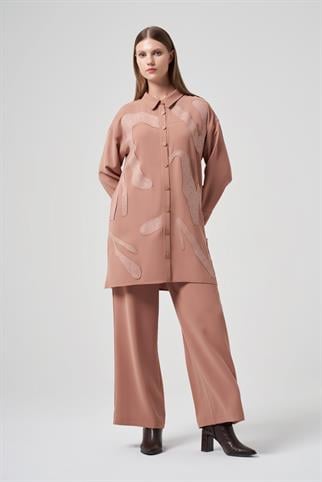 Müsemma Büyük Beden Bilge Gömlek 25KGML-MUS0002