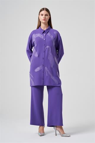 Müsemma Büyük Beden Bilge Gömlek 25KGML-MUS0002