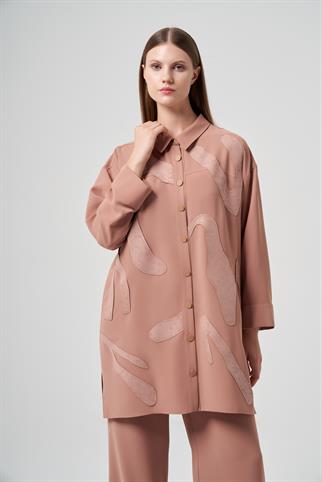 Müsemma Büyük Beden Bilge Gömlek 25KGML-MUS0002