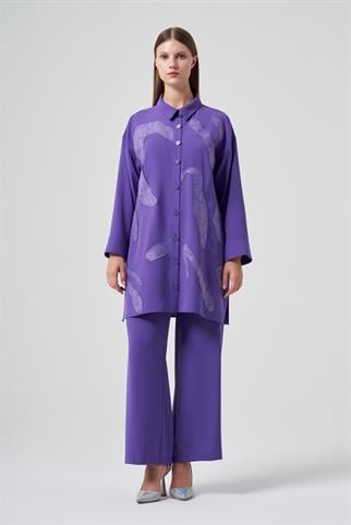 Müsemma Büyük Beden Bilge Gömlek 25KGML-MUS0002