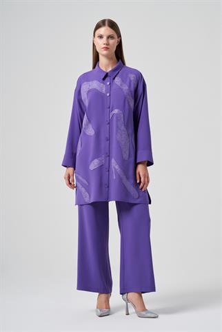 Müsemma Büyük Beden Bilge Gömlek 25KGML-MUS0002