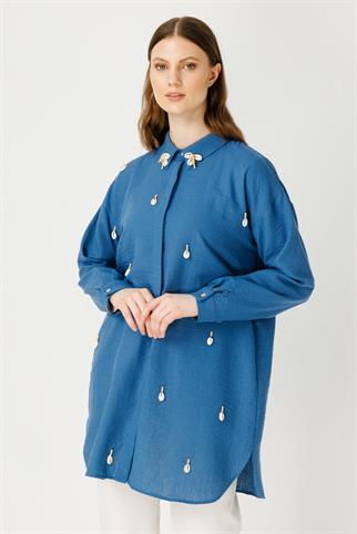 Müsemma Büyük Beden Bohem Gömlek 24YGML-MUS0014