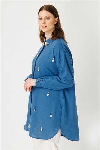 Müsemma Büyük Beden Bohem Gömlek 24YGML-MUS0014