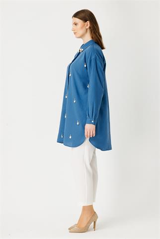 Müsemma Büyük Beden Bohem Gömlek 24YGML-MUS0014