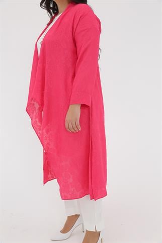 Müsemma Büyük Beden Dokuma Kumaş İç Tunik Uzun Kollu 2 li Talya Takım 23YTKM-MUS0036