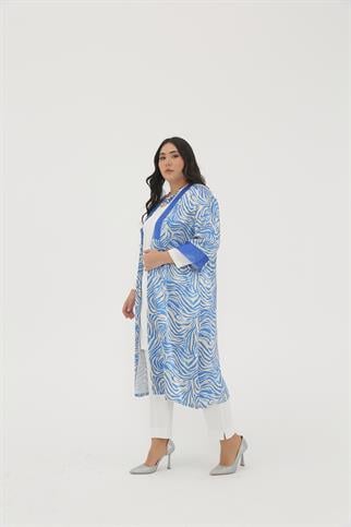 Müsemma Büyük Beden Dokuma Kumaş İç Tunik Uzun Kollu 2 li Necva Takım 23YTKM-MUS0017