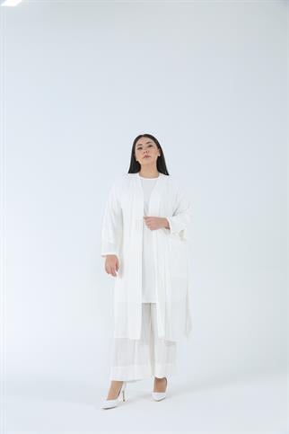 Müsemma Büyük Beden Dokuma Kumaş İç Tuniği Uzun Kollu 3 lü Tiana Takım 23YTKM-MUS0005