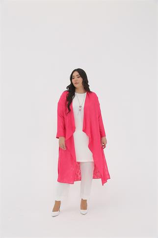 Müsemma Büyük Beden Dokuma Kumaş İç Tunik Uzun Kollu 2 li Talya Takım 23YTKM-MUS0036