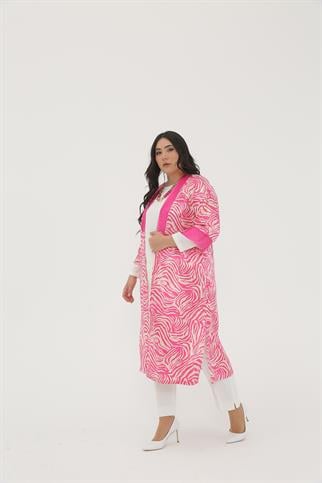 Müsemma Büyük Beden Dokuma Kumaş İç Tunik Uzun Kollu 2 li Necva Takım 23YTKM-MUS0017