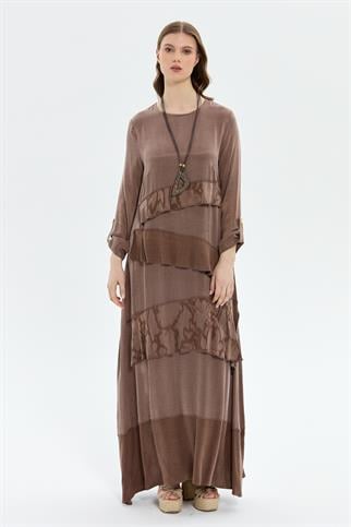 Müsemma Büyük Beden Duygu Elbise 25YELB-MUS0014