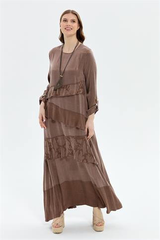 Müsemma Büyük Beden Duygu Elbise 25YELB-MUS0014