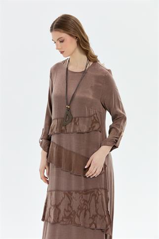 Müsemma Büyük Beden Duygu Elbise 25YELB-MUS0014