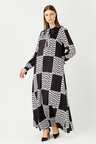 Müsemma Büyük Beden Efil Elbise 24YELB-MUS0003