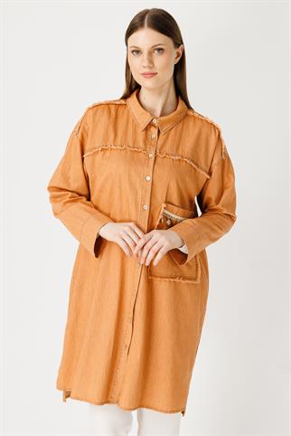 Müsemma Büyük Beden Ela Gömlek 24YGML-MUS0004